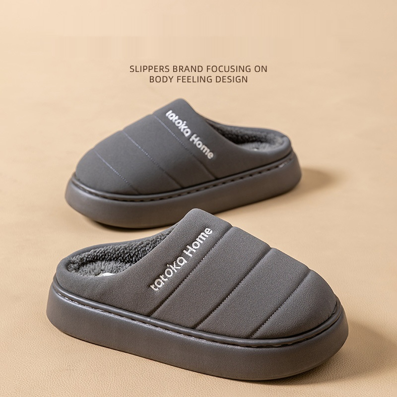 New Cotton Waterproof Plush Autumn And Winter Warm Non-slip Platform Fleece Lined Cotton Shoes foto 3