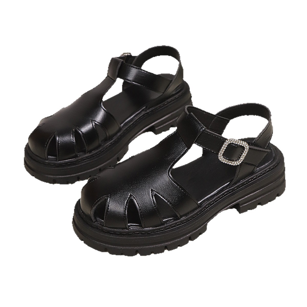 Sandals Summer New Style Back Empty Buckle Front Toe Cap Hollowed Women's Shoes foto 2