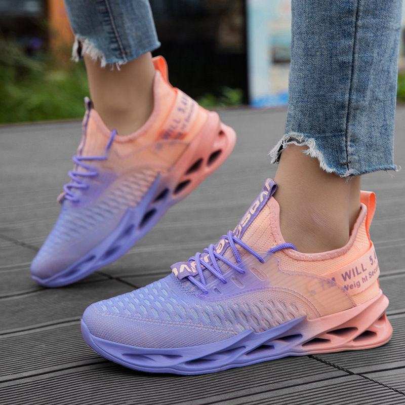 Couples Flyknit Plus-Size Casual Running Shoes foto 3