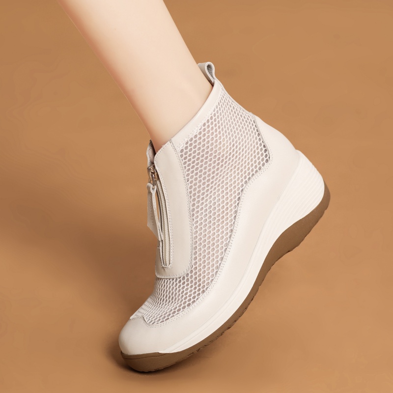 Breathable Summer Ankle Boots Soft-soled Casual Womens Pumps foto 4