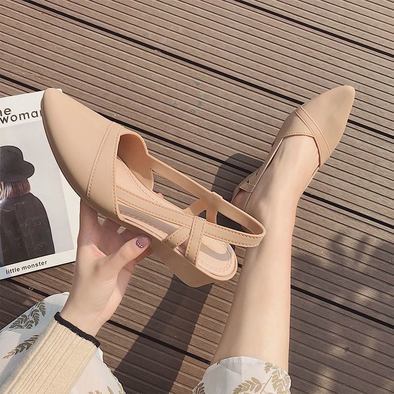 Summer Wedge Platform Womens Sandals Plastic Non-slip For Outdoor Wear foto 2