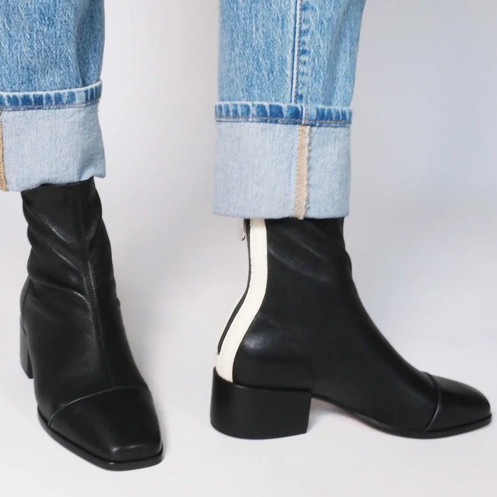 Simple Square-toe Ankle Boots For Women foto 3