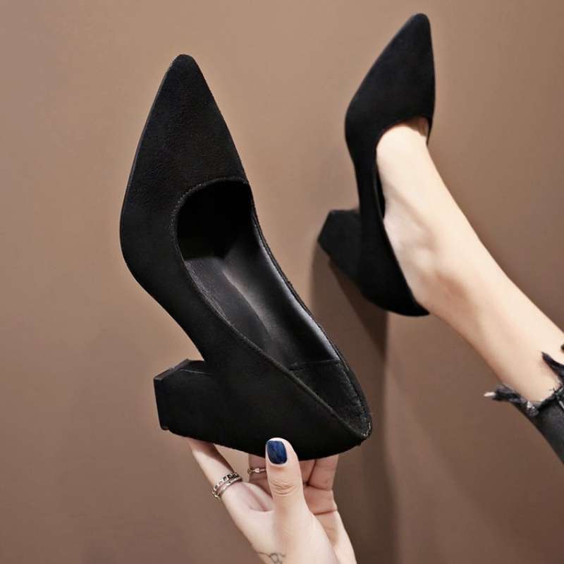 Extra Large Women's Chunky Heel High Heels foto 4