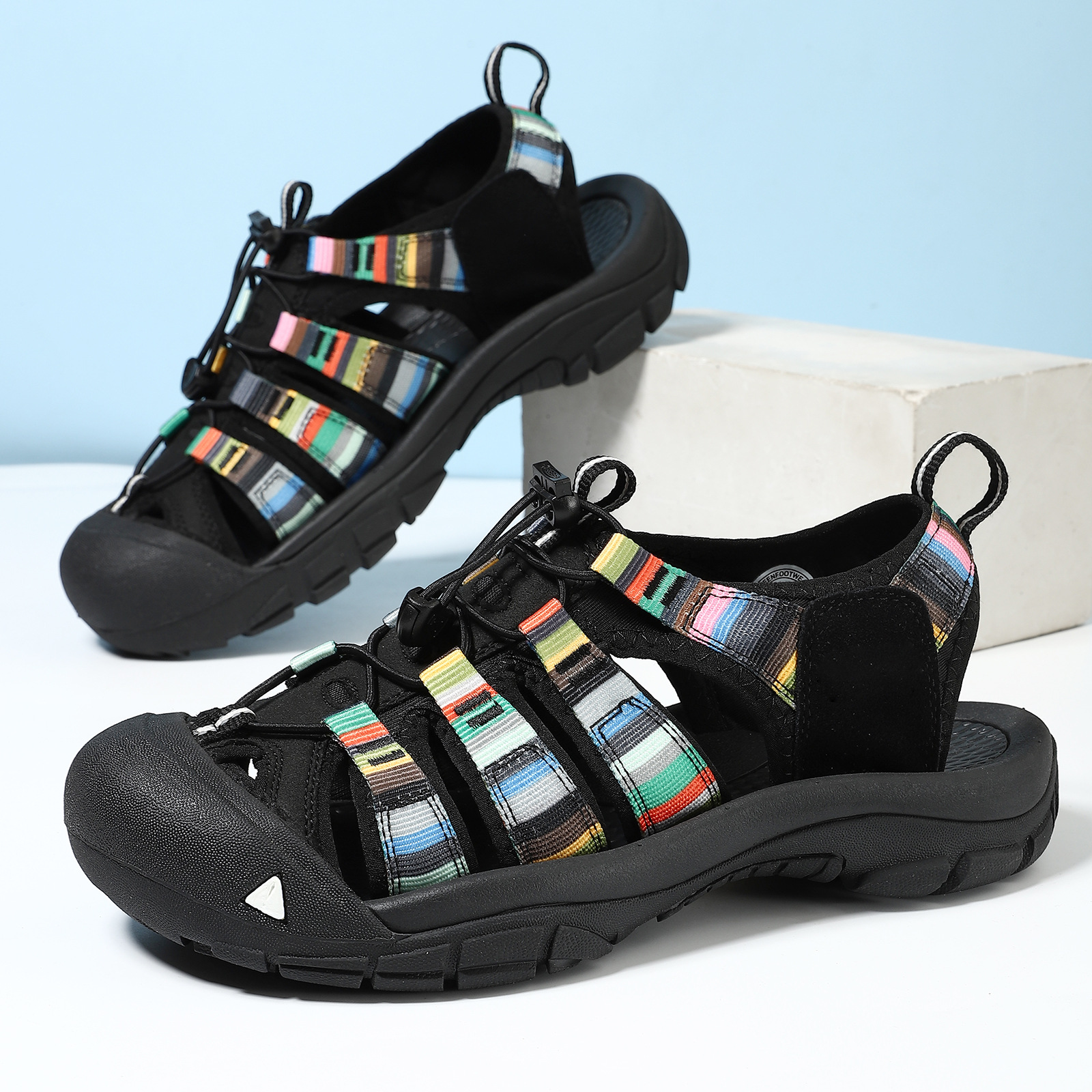 Outdoor Casual Men's Thick Soled Toe Sandals foto 2