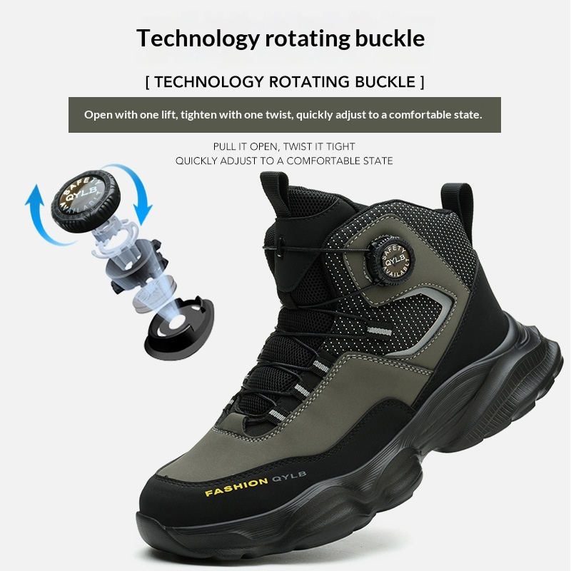Comfortable Durable Safety Shoes With A Rotating Quick-release Buckle foto 4