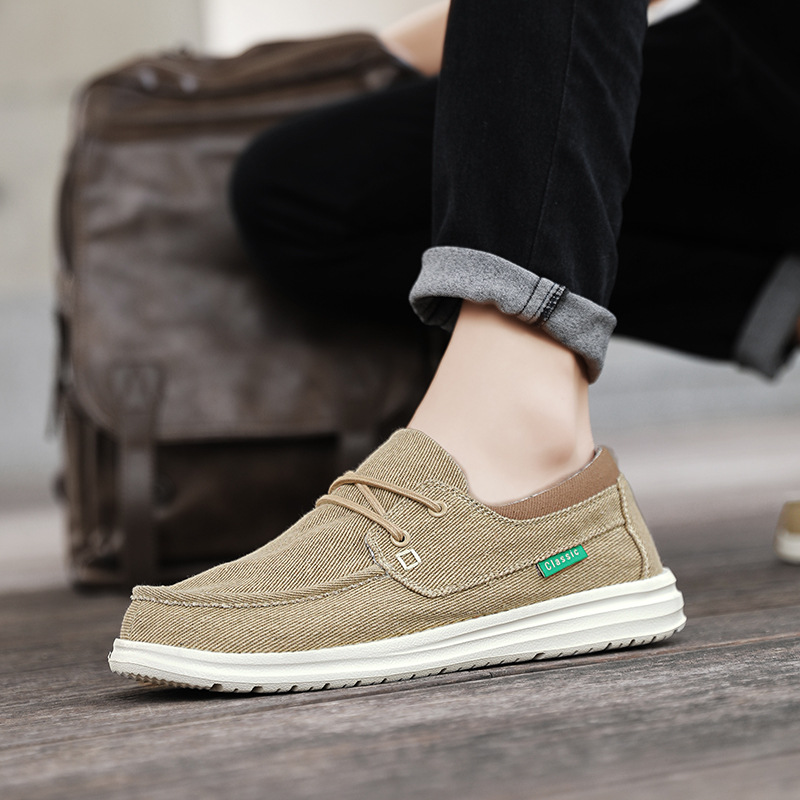 Slip-on Men's Canvas Old Beijing Cloth Shoes foto 2