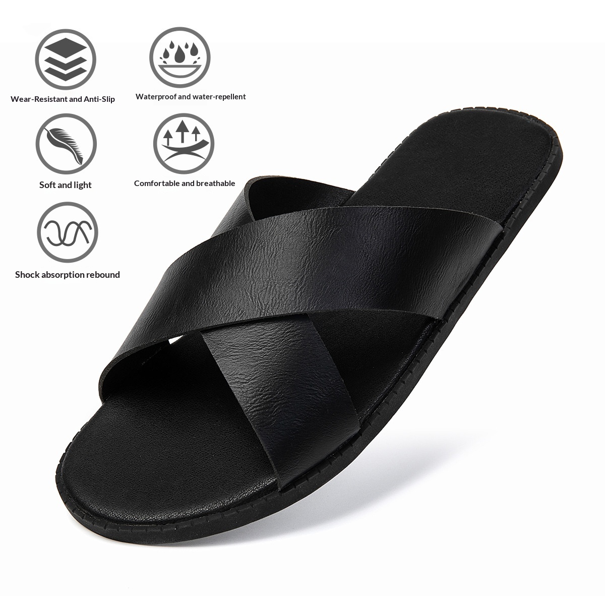 Plus-size Mens Sandals Summer Ready-to-ship Flip-flops