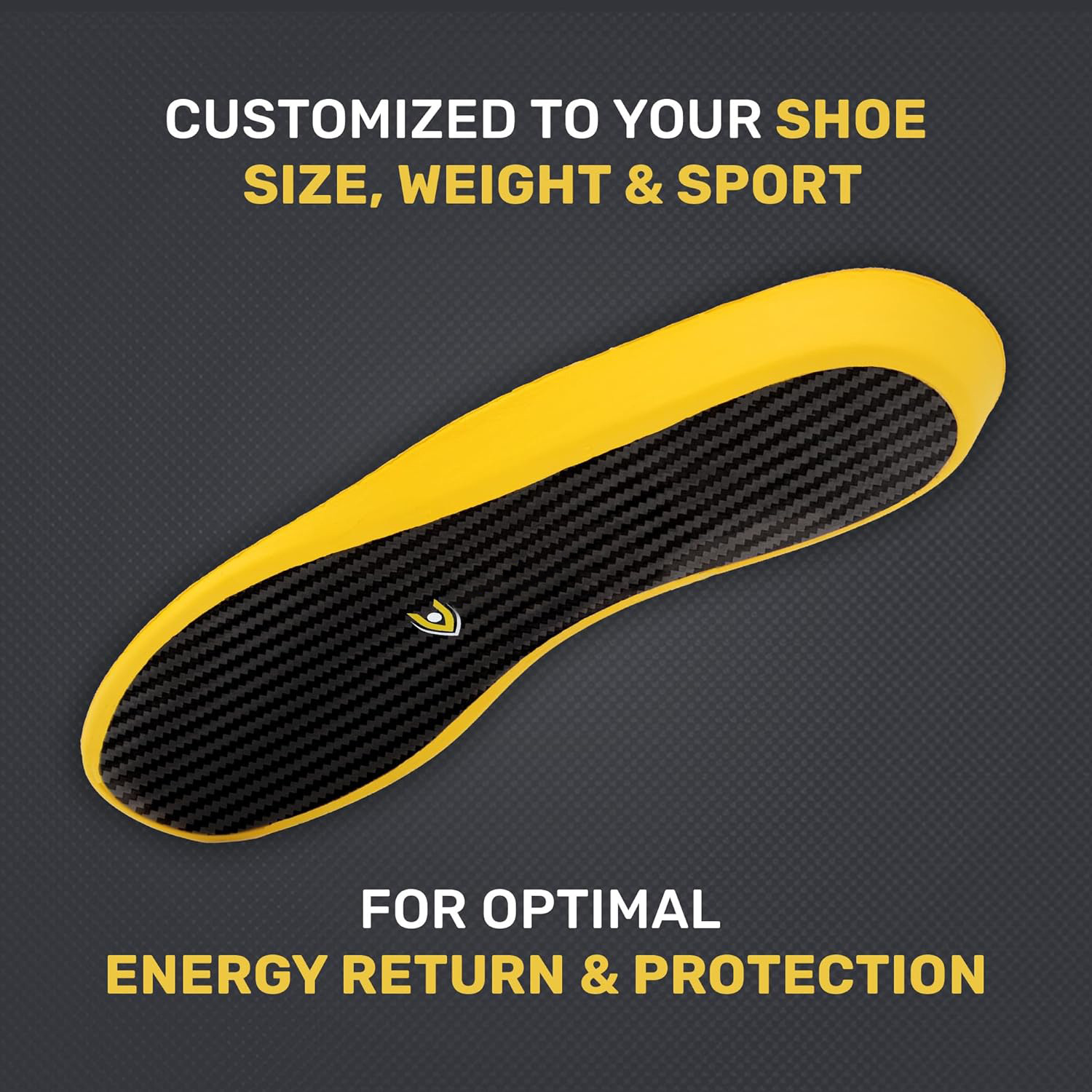 Real Carbon Fiber Insoles High Elastic Basketball Sports Arch Support Foot Running Shoes foto 5
