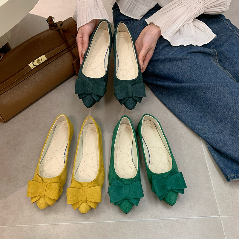 Bowtie Flat ShoesMinimalist Lowcut Work Shoes foto 2