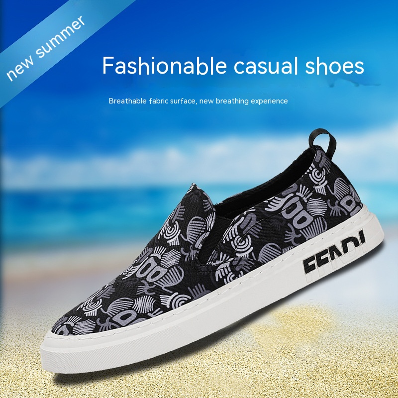 Men's Shoes Spring New Casual Versatile Shoes Korean Fashion Shoes Low-top Men's Canvas Shoes foto 3