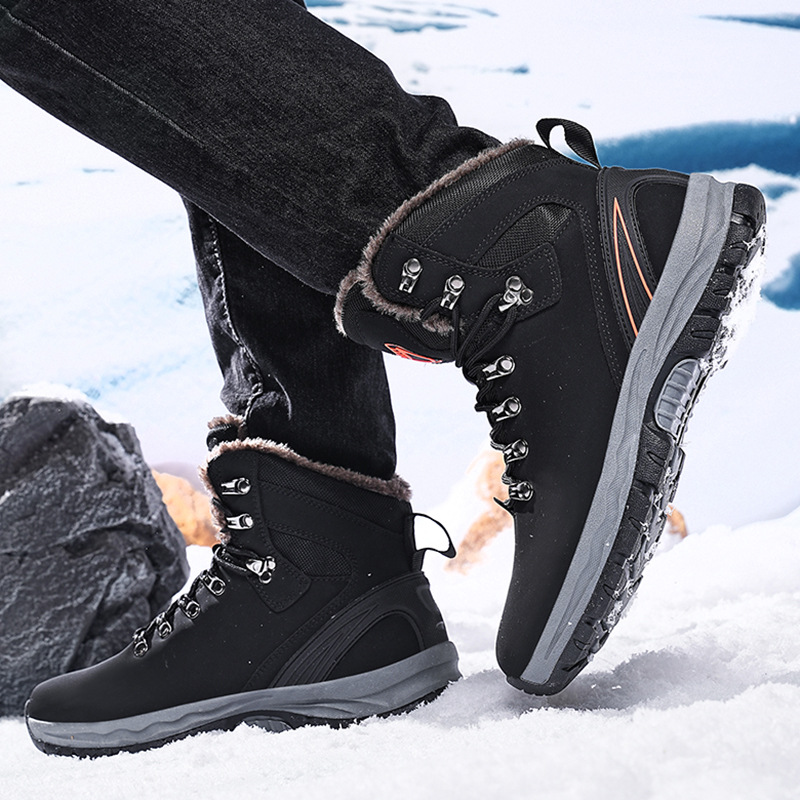 Winter Plus Size Fleece Lined Padded Warm Keeping Snow Boots foto 4