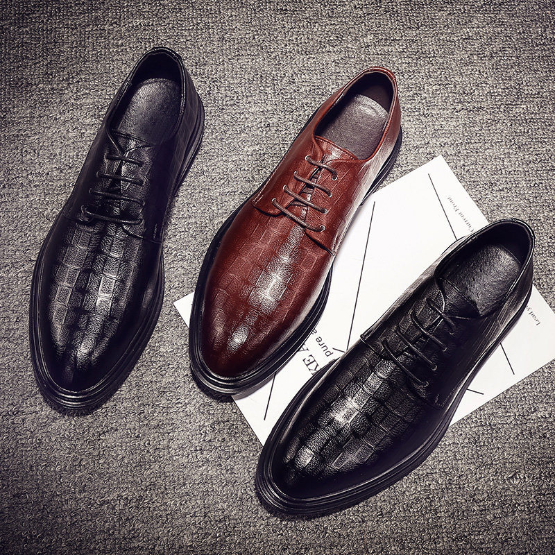 Autumn New British Men's Casual Leather Shoes Men's Plus Size Genuine Leather Business Men's Shoes foto 3