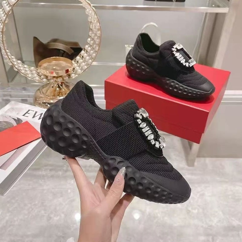 Rhinestone Dad Shoes Womens 2025 Early Spring New Chunky Sole foto 3