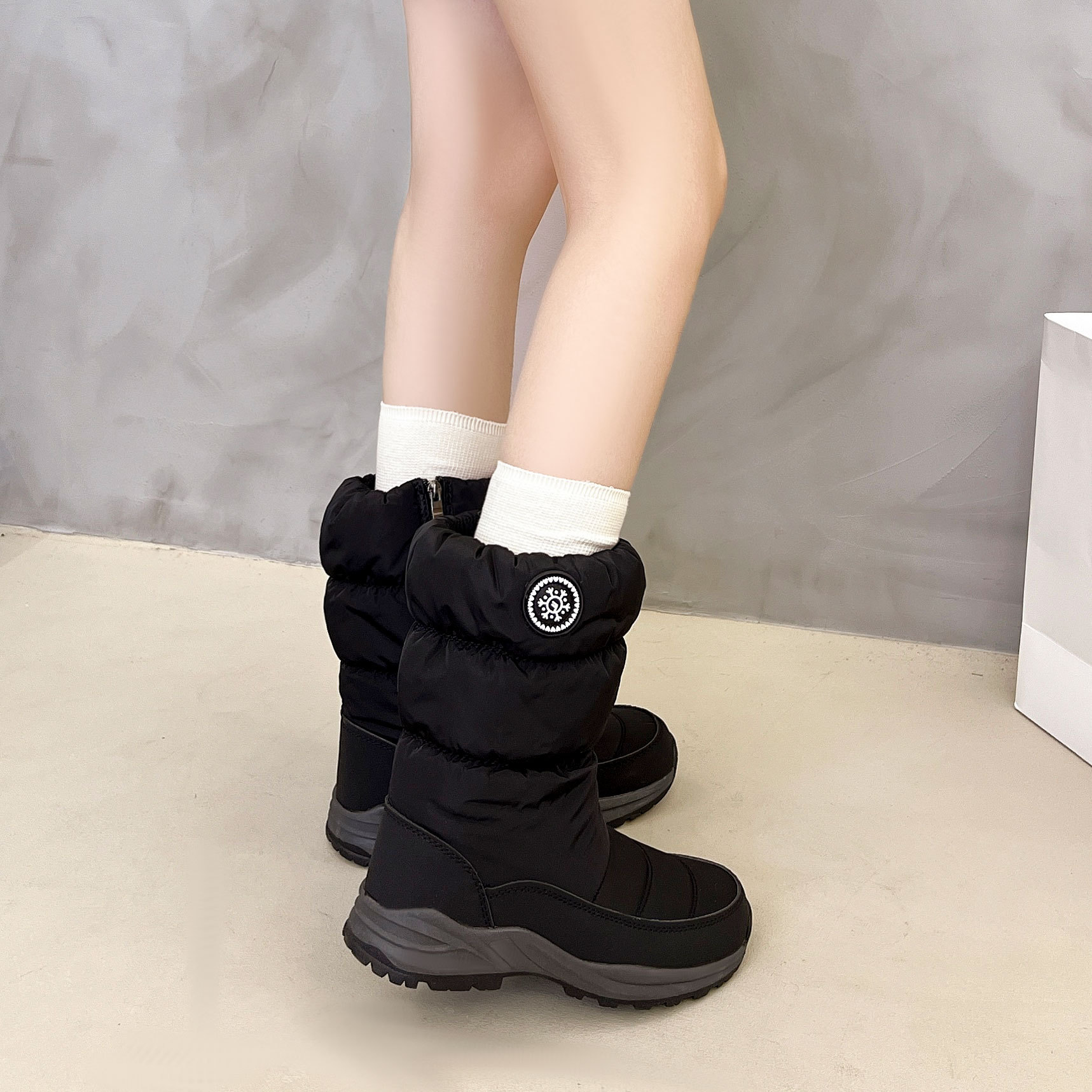 Thickened Cotton Mid-calf Snow Boots foto 5