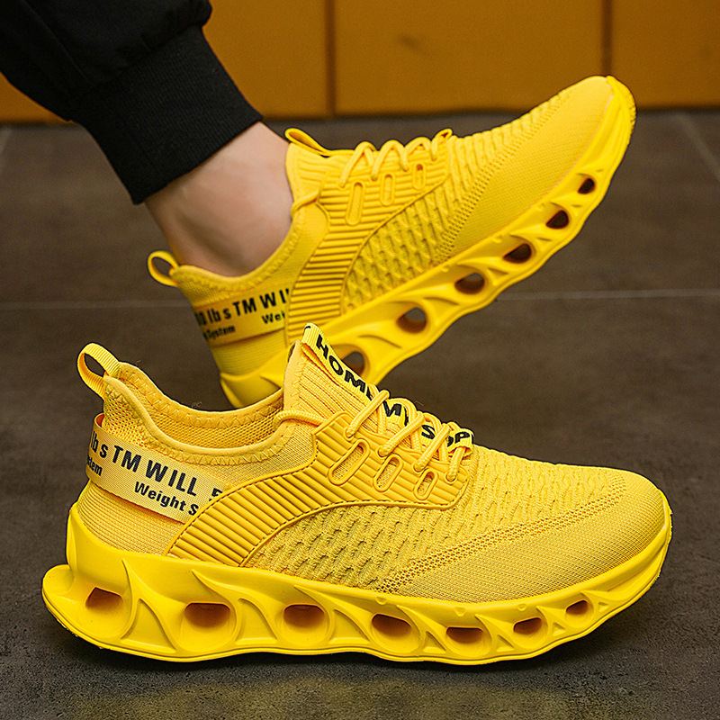 Large Size Autumn Fly Woven Mesh Casual Running Shoes foto 5