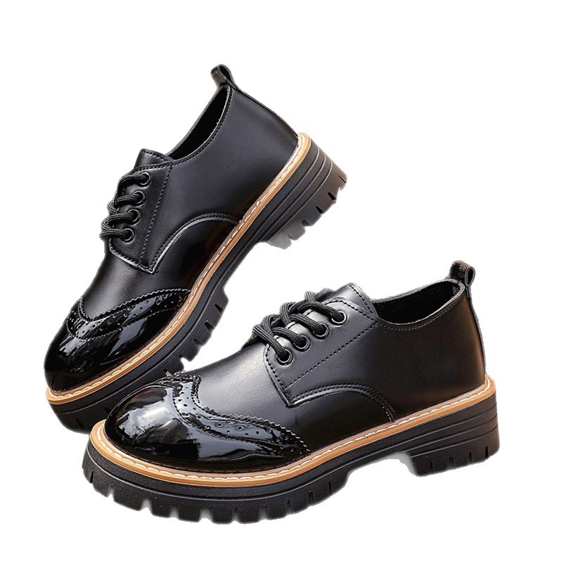 Round Toe Flatheeled Laceup Pumps For Women foto 3