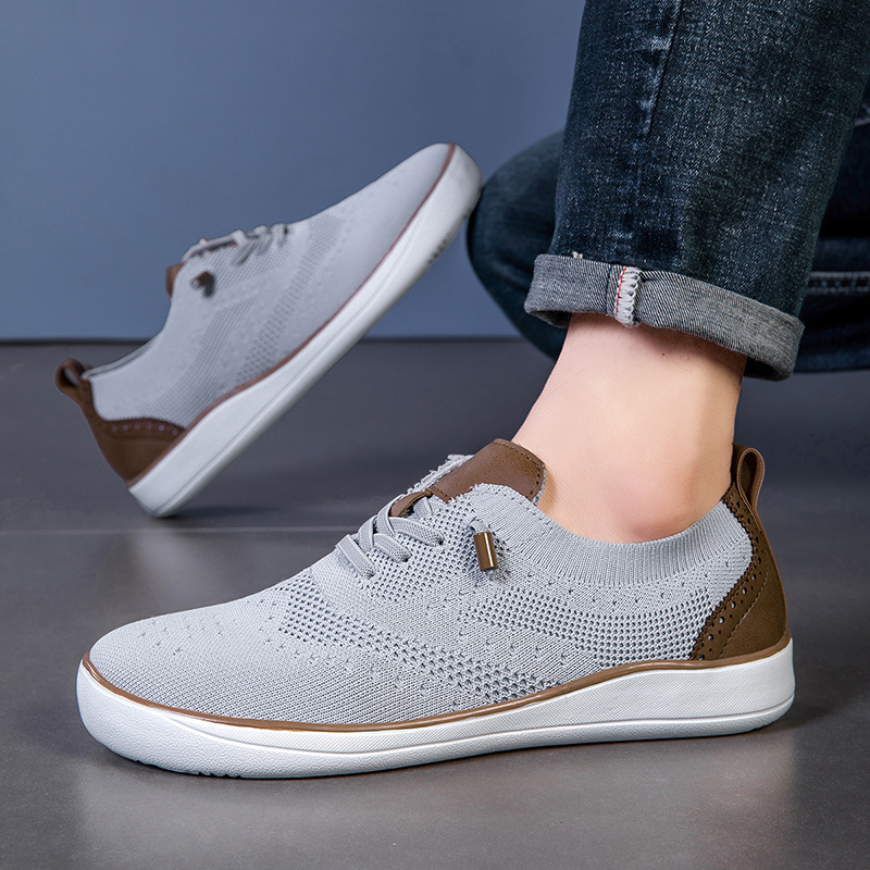 Widened And Fattened Big Wide Last Big Foot Shoes Mesh Walking Shoes foto 5