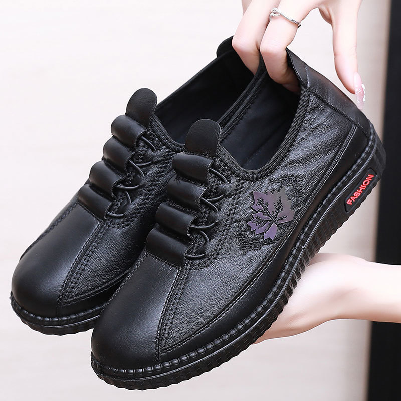 Plus Size PU Soft Bottom Slip-on Comfortable Mom Shoes foto 4