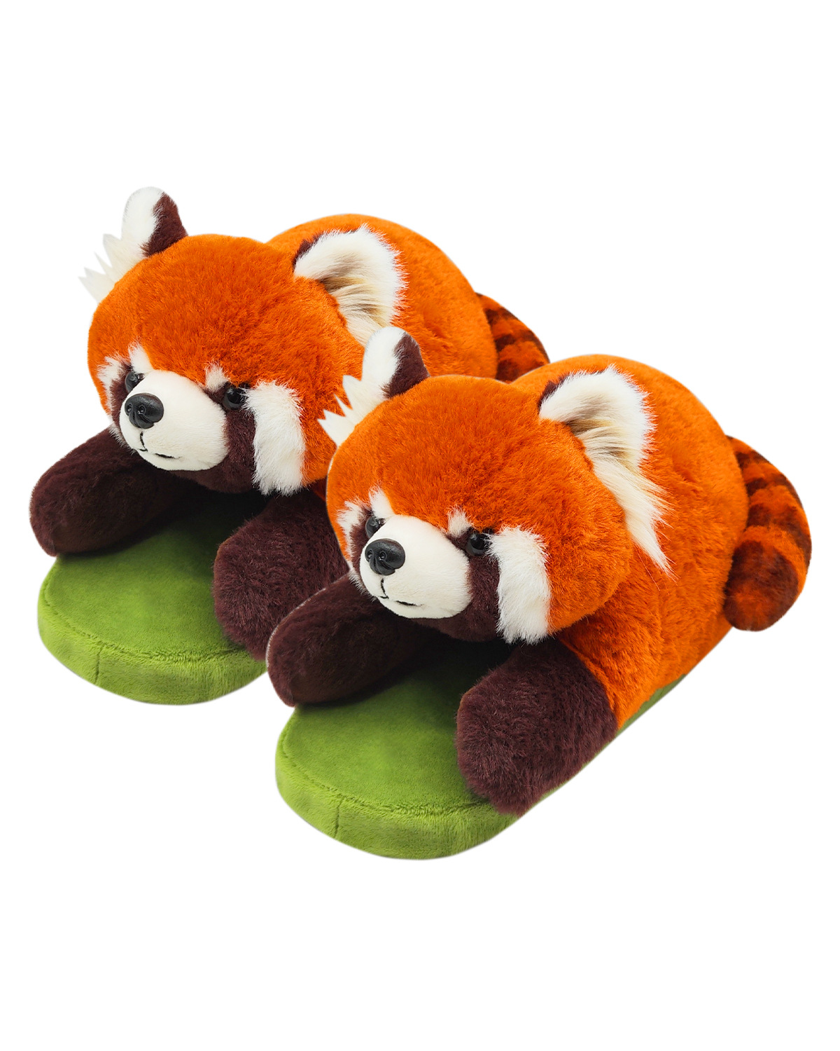 Raccoon Lesser Panda Cotton Comfortable Home Slippers foto 2