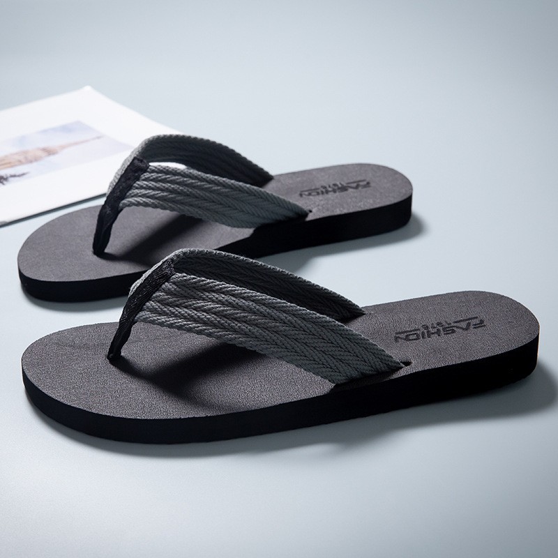 Men's Fashion Casual Beach Non-slip Flip-flops foto 2