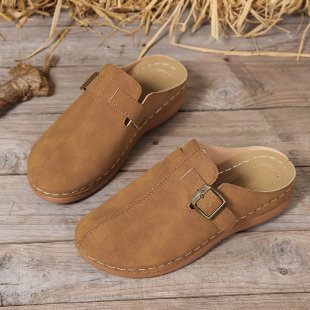 Lightweight Outdoor Casual Wedge Closed Toe Slippers For Women foto 3