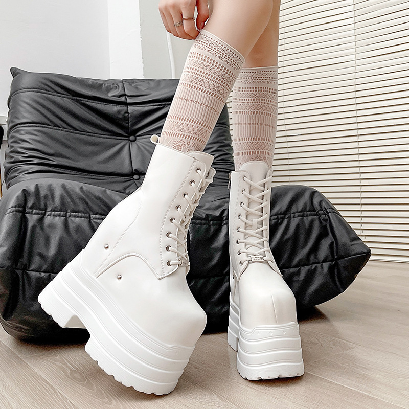 Height-increasing Cos One-piece Thick Sole Height-increasing Martin Boots foto 3