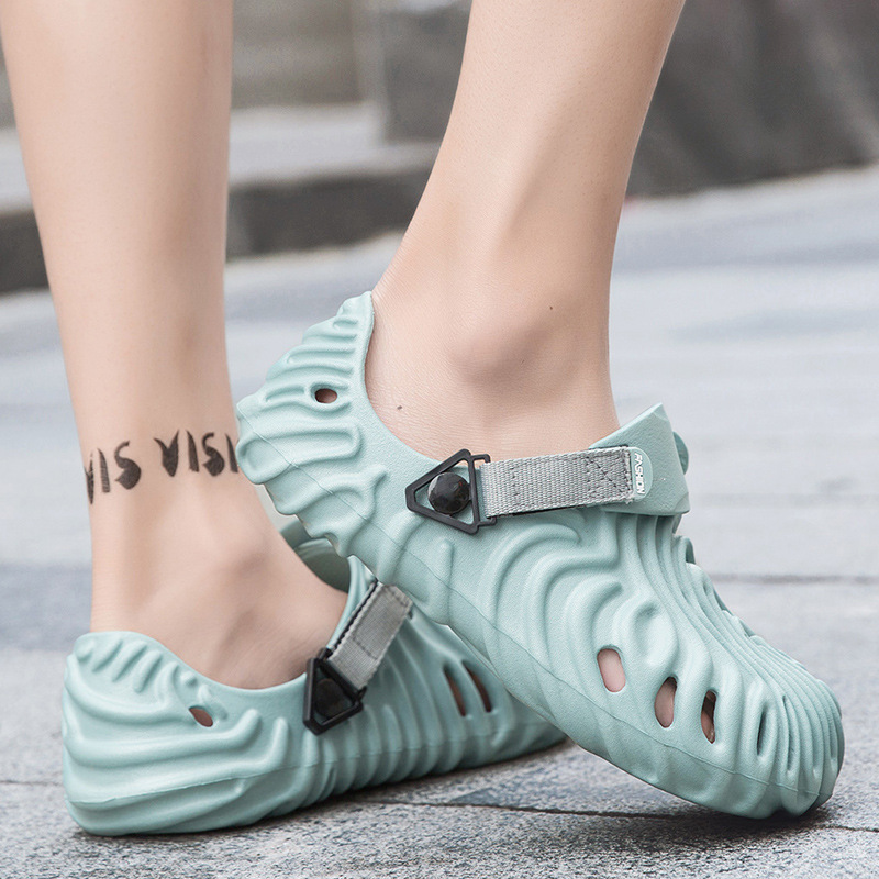 Fashion Summer New Casual Men's Shit Feeling Closed-toe Slippers foto 4
