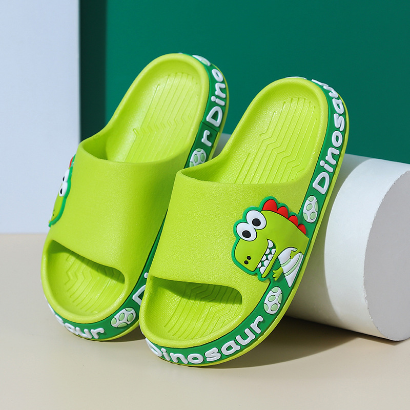 Children's Slippers Children's Shoes Cartoon Dinosaur Slippers foto 5
