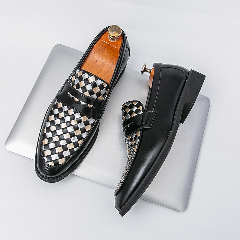 Mens Casual Pointed-toe Leather Shoes foto 4