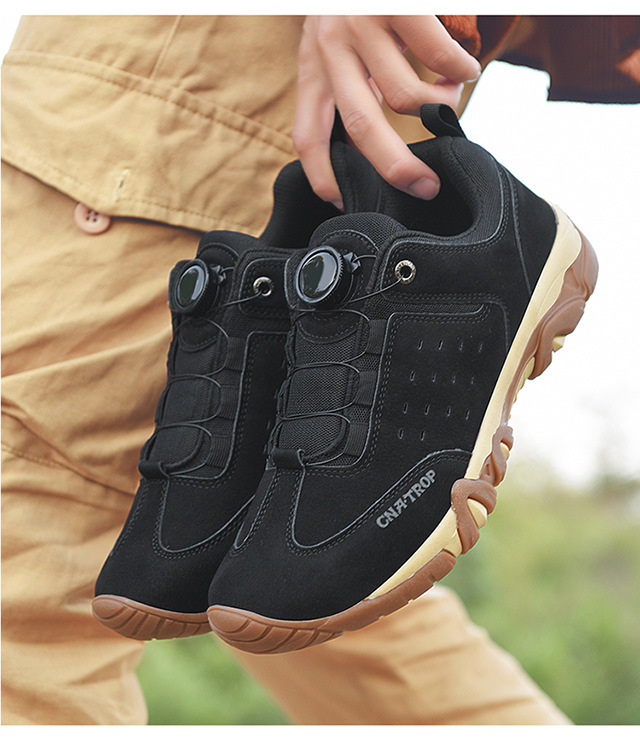 Men's Rotating Buckle Leisure Mountaineering Shoes Non-slip Wear-resistant Spring And Autumn Outdoor foto 4