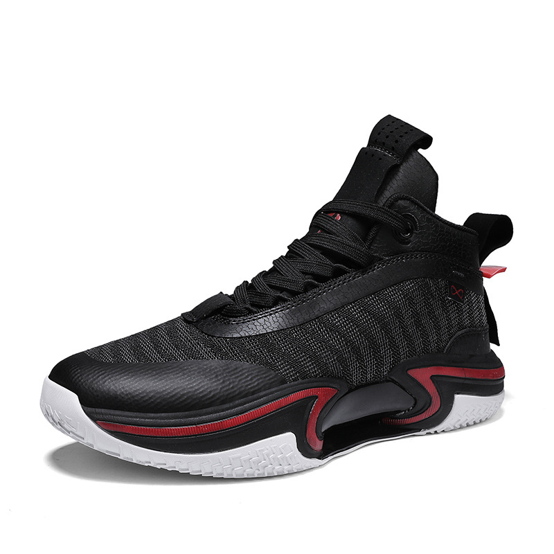 Mens High-top Breathable Shock-absorbing Athletic Shoes foto 4