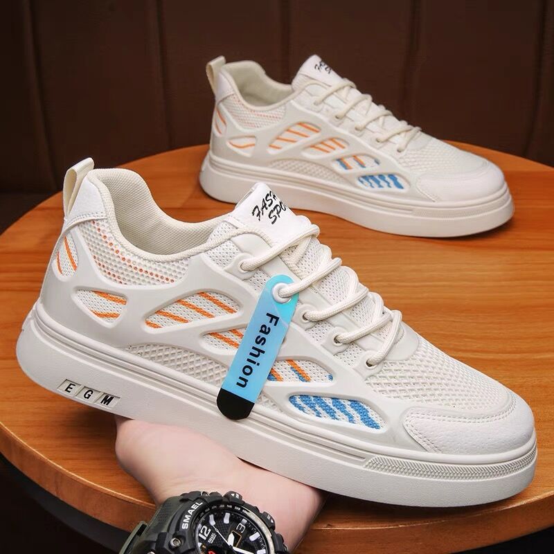 Mesh Sports Junior High School Students Flat Shoes Breathable foto 4