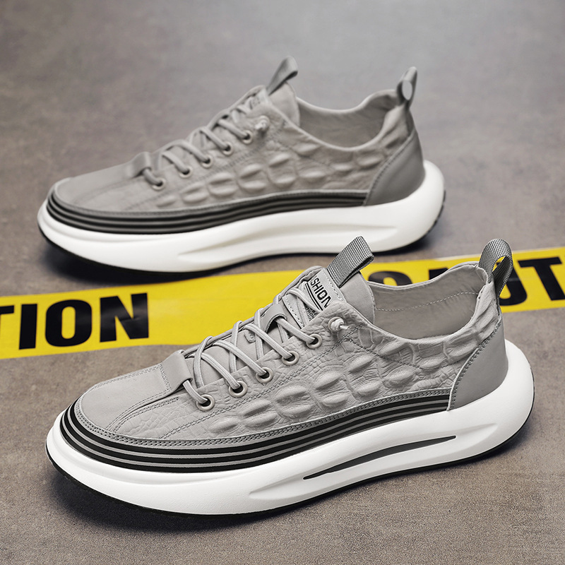 Men's Summer Breathable Platform Canvas Shoes foto 3