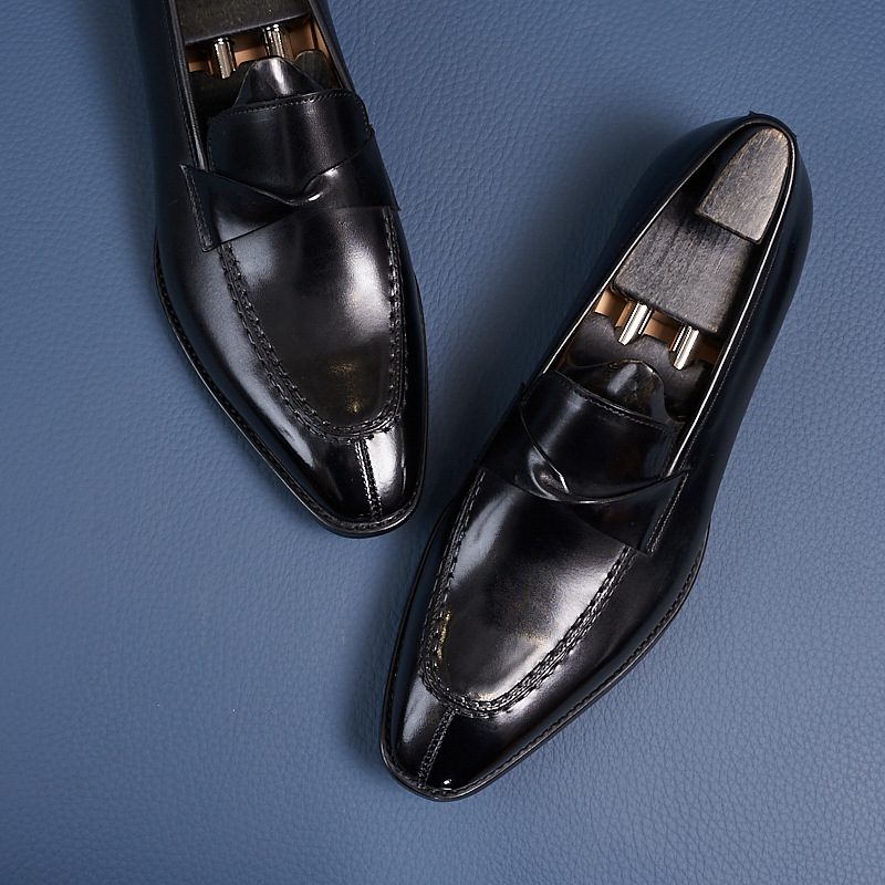 European And American British Genuine Leather Men's Shoes foto 2