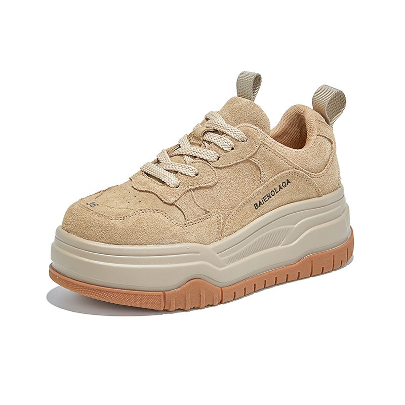 Thick Bottom Height Increasing Sports Board Retro Shoes foto 5
