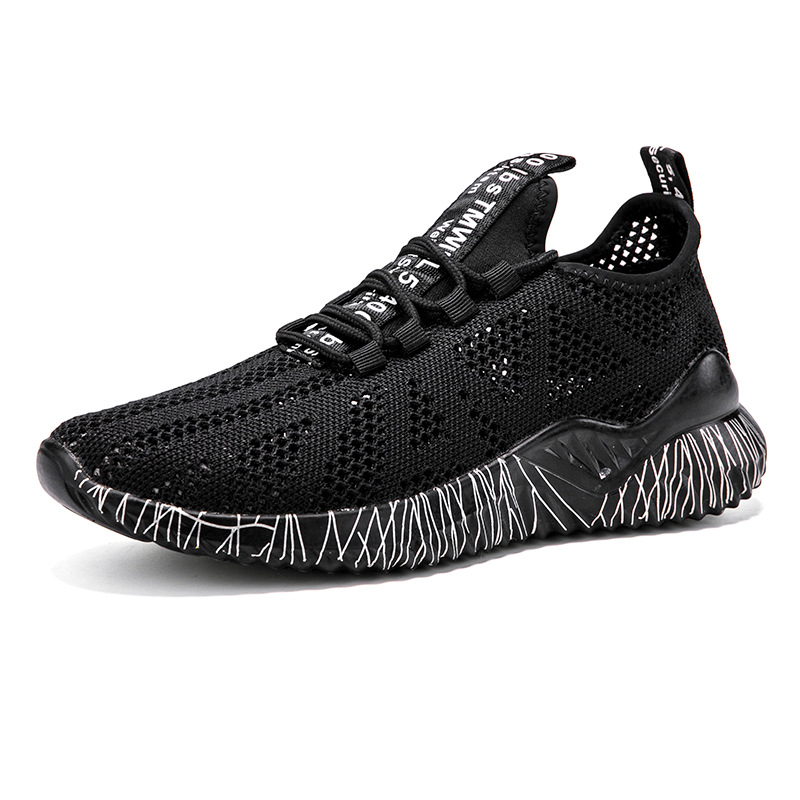 Men's Hollow-out Fly Knit Couple Casual Shoes foto 4