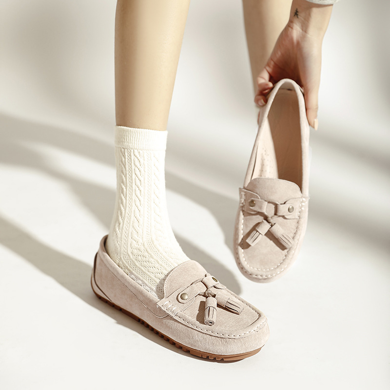 Soft Bottom Non-slip Slip-on Lofter Flat Bottom Pumps foto 5