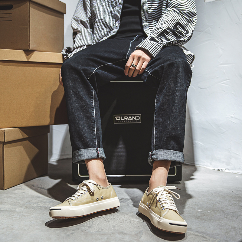 Men's Casual Canvas Shoes Korean Style foto 5