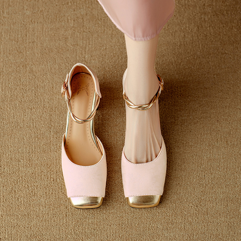 New Chinese-style Closed-toe Hollow-out Sandals For Women foto 2