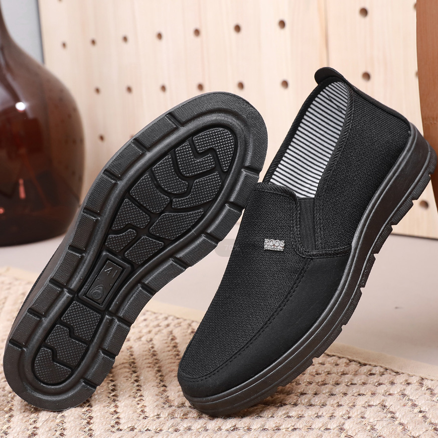 Men's Thin Shoes Slip-on Non-slip Elderly Dad Shoes Breathable Leisure foto 3