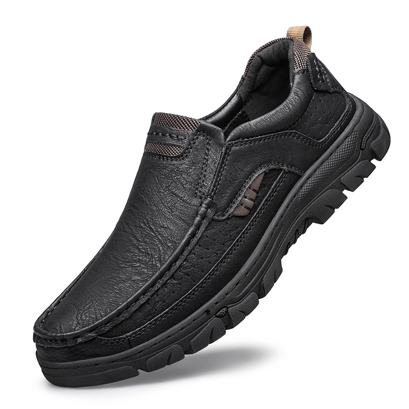 Casual Leather Shoes Comfortable Breathable Daily Casual Shoes foto 2