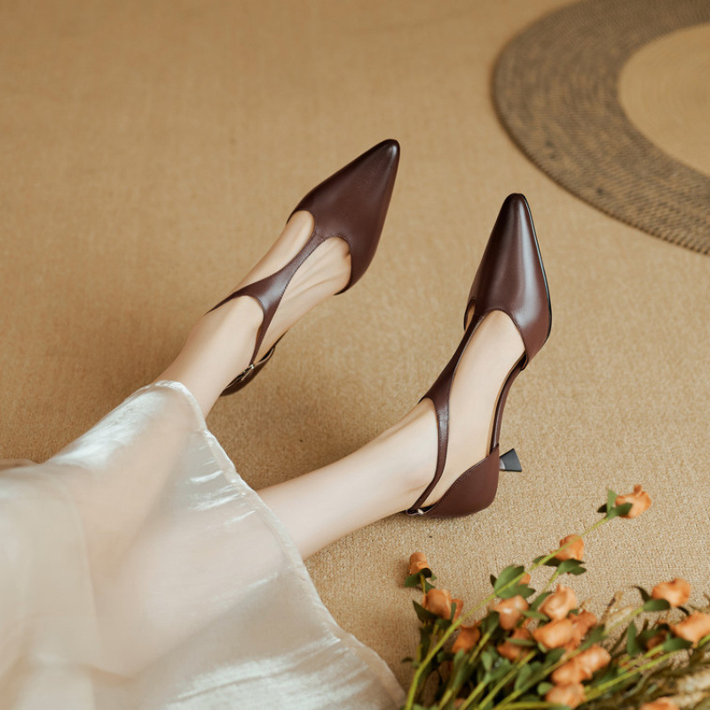 Women's Special Interest Light Luxury Vintage High Heels foto 5