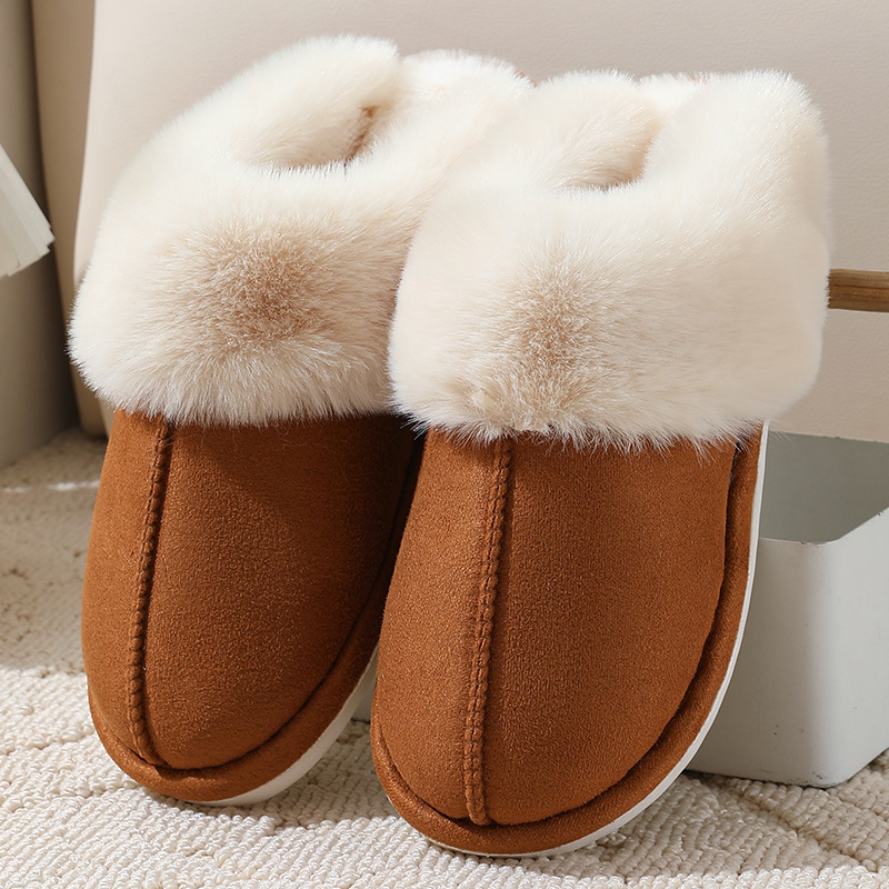 Large-sized Cotton Slippers For Women Autumn And Winter Couple's Style foto 4