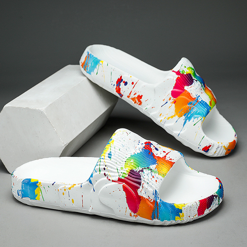 Fashion Graffiti Slippers Soft Bottom EAV foto 3