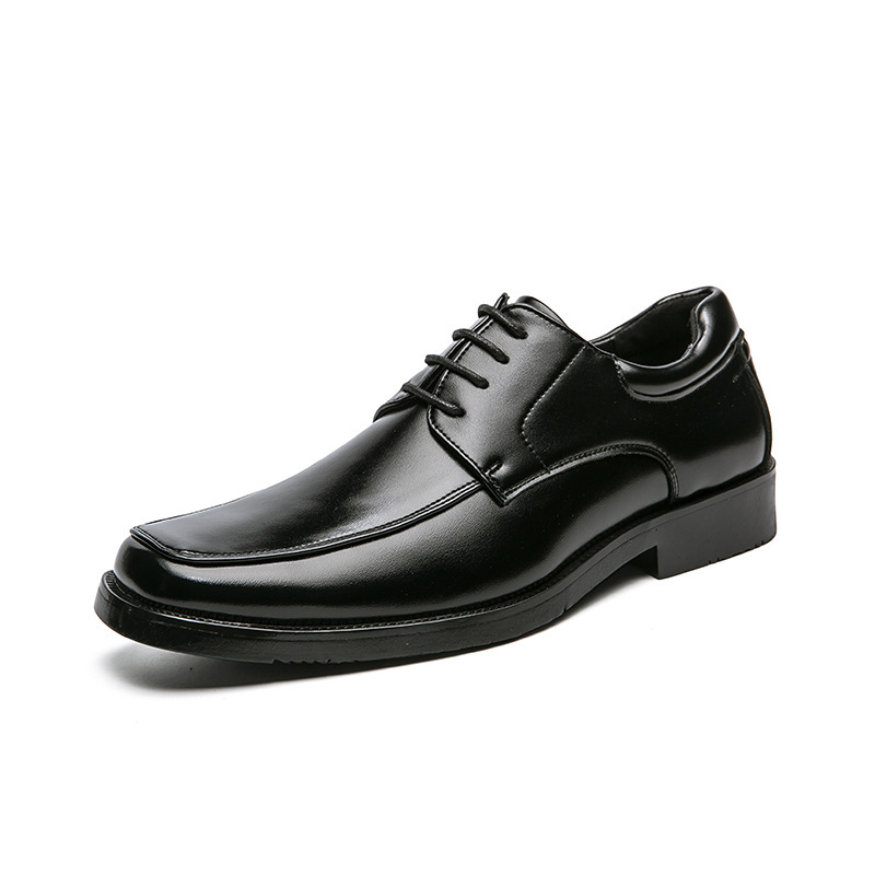 Low-top Square Toe Men's Business Casual Fashion Leather Shoes foto 2