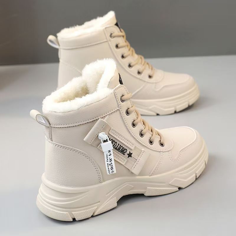 Womens Fleece-lined Insulated Waterproof And Non-slip Cotton Shoes foto 5