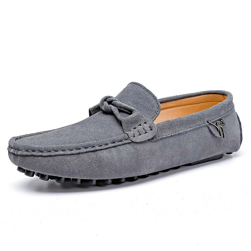 Low-top Slip-on Suede Leather Flat Bottom Oversized Shoes foto 3