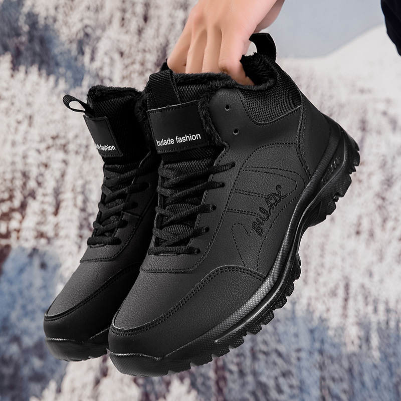 Men's Shoes Large Size Fleece-lined Casual Sports foto 2