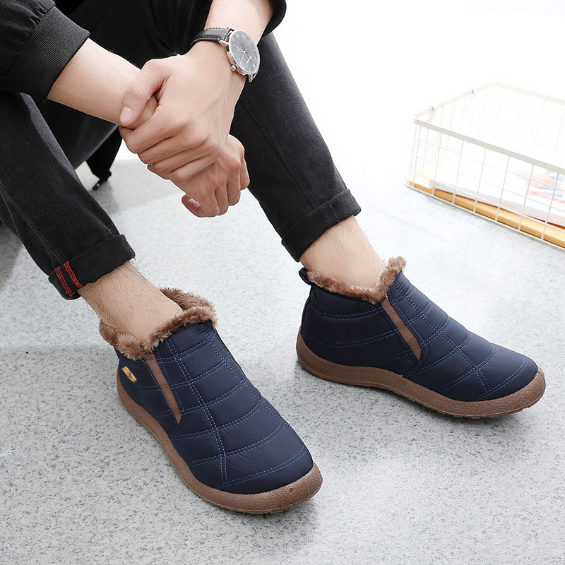 Winter Men's Cotton Shoes High-top Warm Fleece-lined foto 5