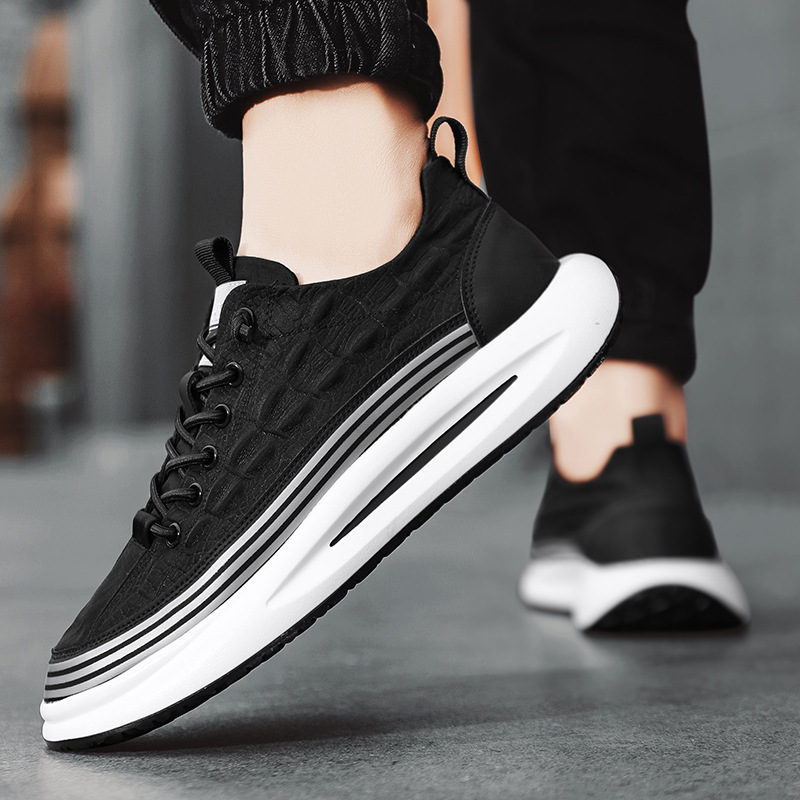 Men's Summer Breathable Platform Canvas Shoes foto 5